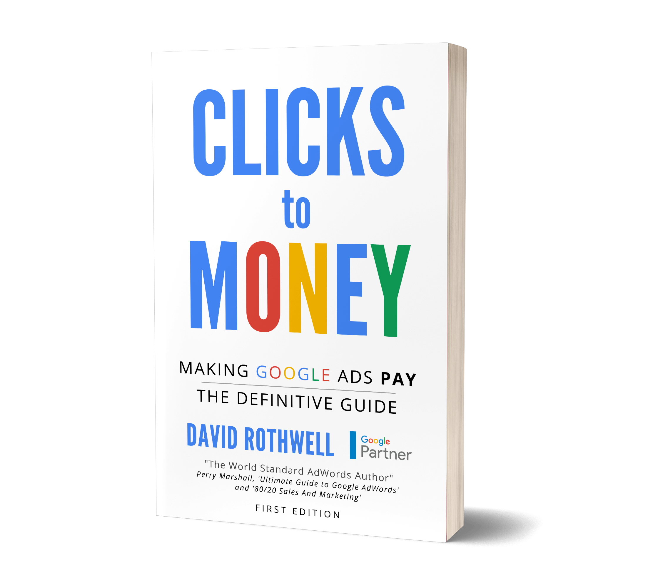 Clicks to Money Book Mockup (No Background)