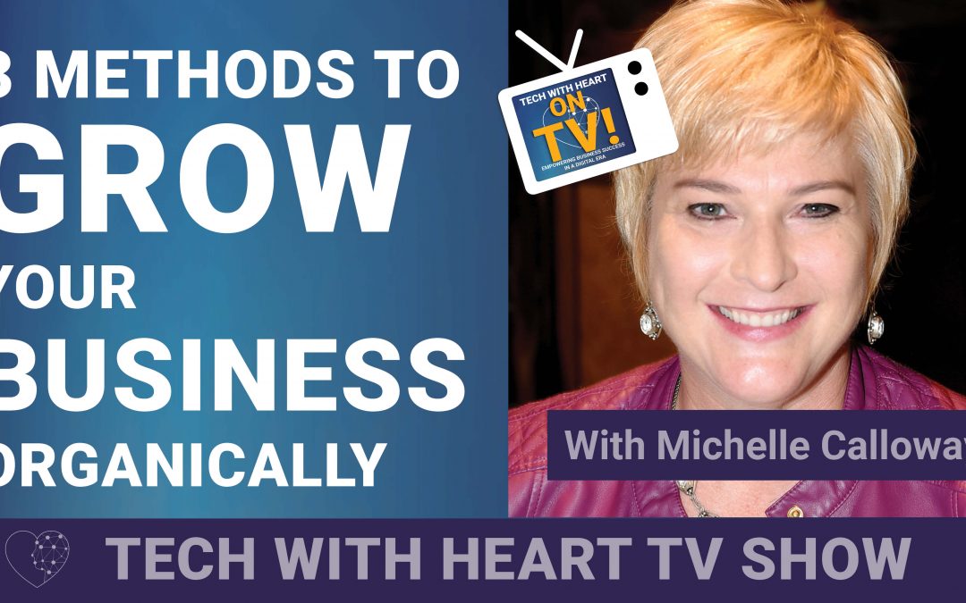 3 Key Methods to Grow Your Business Organically – A Tech With Heart Episode with Michelle Calloway