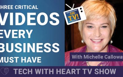 Three Critical Videos Every Business Must Have – A Tech With Heart Episode with Michelle Calloway