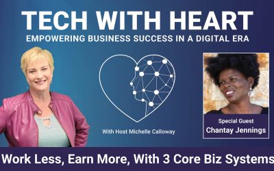 Work Less, Earn More, With 3 Core Biz Systems – A Tech With Heart Interview with Chantay Jennings