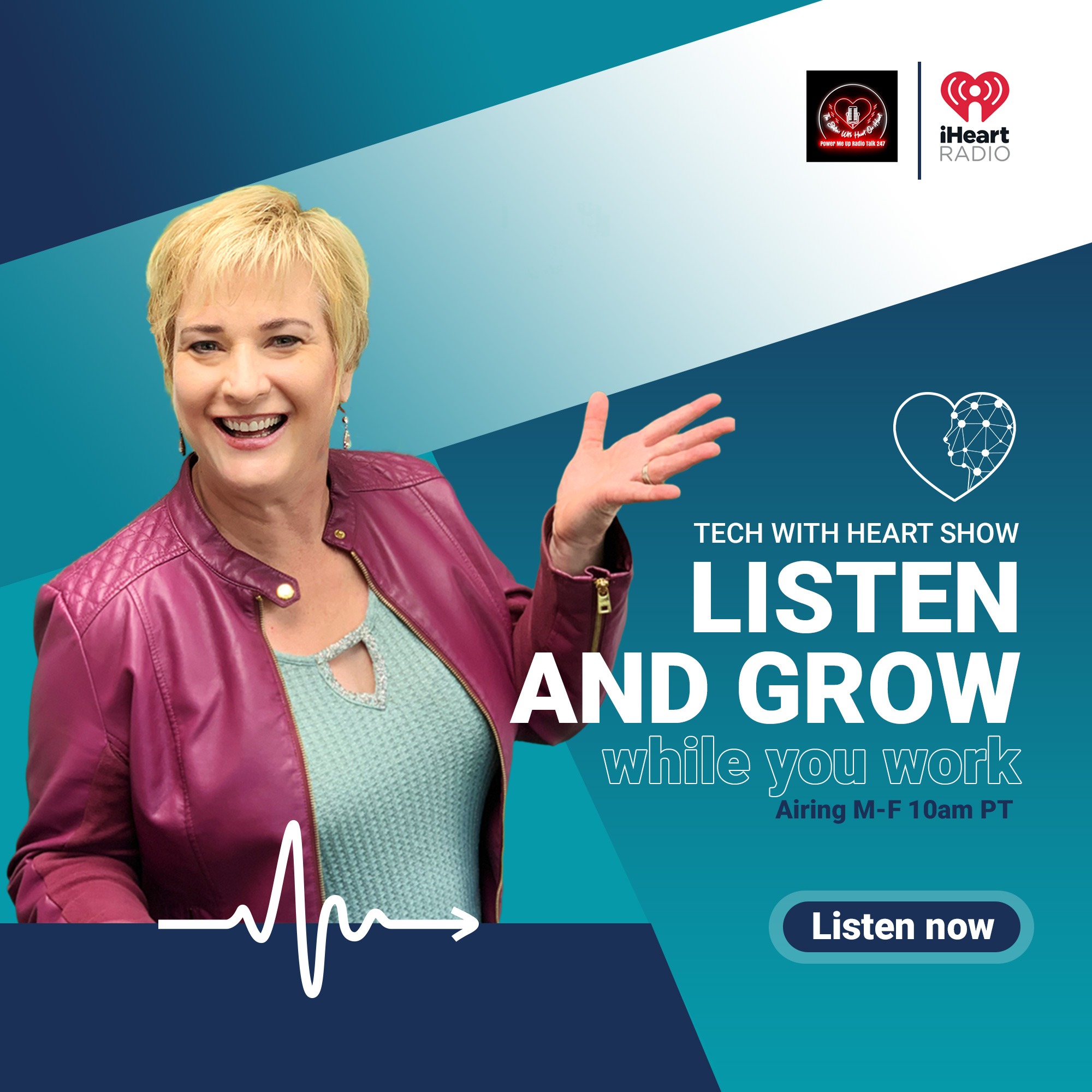 Michelle Calloway hosts the Tech With Heart Show on iHeart Radio