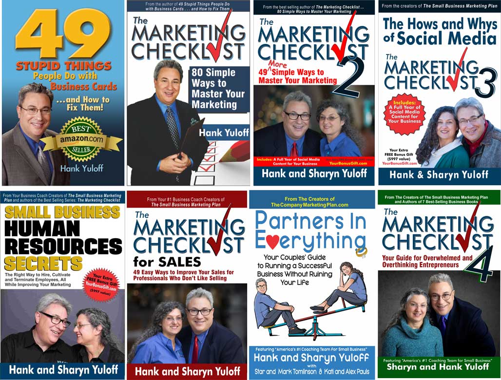 Yuloff Creative has authored and published 8 best selling marketing books for small business owners